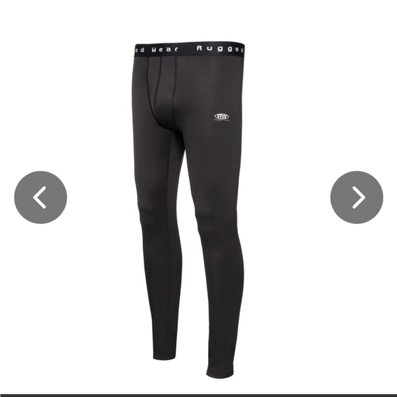 RW Rugged Wear Ribbed Fleece Base Layer Pant - Picture 6 of 11